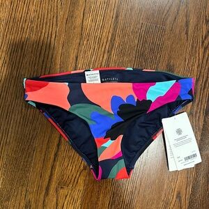NWT Athleta Clean Medium Bikini Bottom, size small